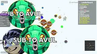 AGAR.IO SERVER TAKEOVER WITH BOTS #600 || OP-BOTS.COM