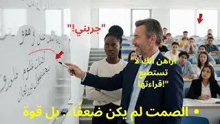 أستاذ لغة أهان طالبة سوداء بالعربية… لكنه تجمّد عندما ردّت عليه بطلاقة صادمة 😱 | قصة عدالة ملهمة
