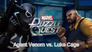 Agent Venom vs. Luke Cage plus Behemoth Burrito | Marvel Puzzle Quest | December 8, 2025