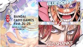 One Piece Card Game Bandai Card Games Fest Manila Swiss Round 5: B Doflamingo vs Red Shanks [OP-09]