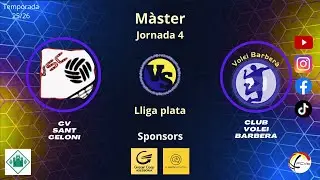 Cv Sant Celoni vs Cv Barber&agrave;, M&agrave;ster, 14/12/25, J4, lliga plata, #Aymibarber&agrave;!!