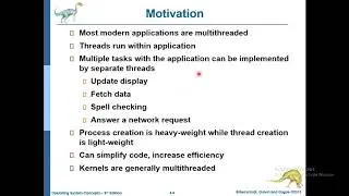 zoom 0 CS630 Lecture07 Threads Module 03 Lecture 01 Nov.1. 2020