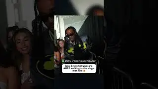 Sam Frank felt Quavo&rsquo;s AURA walking to the stage with him