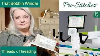Longarm Series #3 | Handiquilter Moxie XL | LEARN Bobbin Winder, Bobbin Tension, Threading