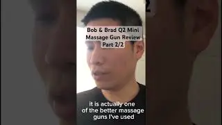 Bob & Brad Q2 Mini Massage Gun Review Part 2/2