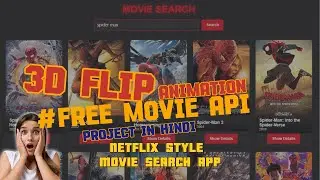 Build a Netflix-Style Movie App | Vanilla JavaScript, HTML & CSS (FREE MOVIE API)