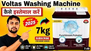 Voltas Beko Washing Machine 7kg | Kaise Chalaye | Honest Review कैसे इस्तेमाल करें 2025 Model