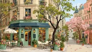 Атмосфера парижского кафе ☕ | Cozy Paris Jazz Pop
