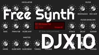 Free Synth - DJX10 Subtractive Synth (No Talking)