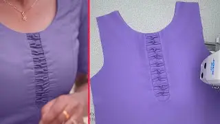 Unique Circle Neck With Front Design Sewing Technique For who looking for New Design for Circle Neck