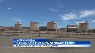 New fuel storage tanks at Island Energy Services