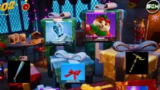 Tous les Cadeau de No&euml;l Fortnite 2025 Chapitre 7, Astuce Emplacement R&eacute;compense Skin Chalet Hivernal