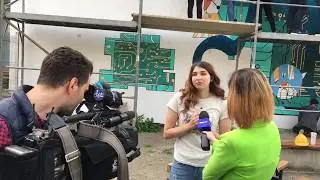 Interviu luat de Pro TV inițiatoarei Marii Picturi Murale din Cluj, &icirc;nchinată Centenarului