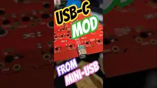 Добавление USB-C к пользовательской клавиатурной плате #customkeyboard