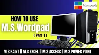 How to Use Wordpad || (Part-1) Class-5 #msoffice #tallytraininginstitute #computercourseinhindi
