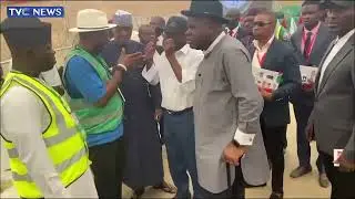 Chairman Of PDP Convention Planning Committee, David Mark Inspects Facility At National Stadium