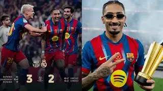 LE BARÇA REMPORTE LA SUPERCOUPE D'ESPAGNE ! Raphinha TROP FORT ! LAMINE JE T'AIME !
