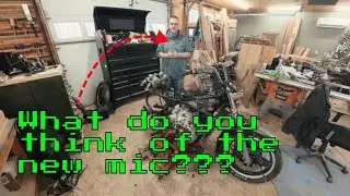 A Raw Look Behind the Scenes (New Mic Test & Life Update) #wood #motorcycle
