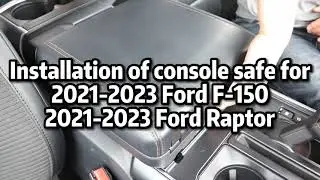 Ford F150 console gun safe installation
