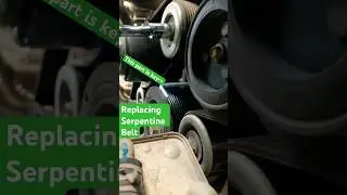 Replacing serpentine belt on Gen.3 Tacoma and inspecting upper idler pulley #2 to resolve belt noise