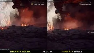 Anthem  4K Ultra setting TITAN RTX NVLINK (SLI) VS SINGLE