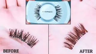 How to clean false eyelashes | MAKE THEM FLUFFY AGAIN