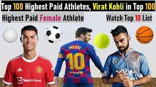 Sportico Top 100 Highest Paid Athletes | Highest Paid Athletes 2022 | Virat Kohli Earnings