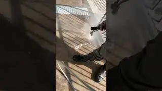 Removing Grime with Hot Water Pressure Washer #pressurewashingcompany #video #cleaning