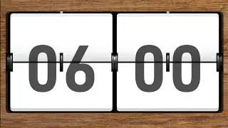6 Minutes Visual Flip Timer | Simple & Effective Countdown 