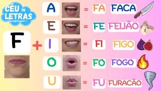 COMO APRENDER A LER E ESCREVER? | O som da letra F | Como ensinar a ler.