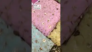 georgette fabric sequence work