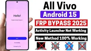 All Vivo Android 15 FRP Bypass 2025 ✅ | New Security Update | Game over | Google Lock 🔐 Remove