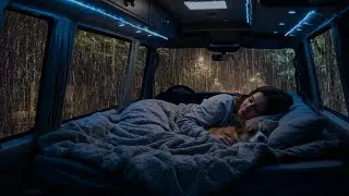 Relaxing Rain & Soft Thunder on Cozy Car 🌧️ Deep Sleep ASMR for Calm Mind, Anxiety & Stress Relief