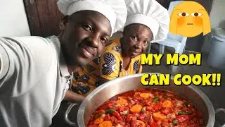 My Mom shows me how to cook African food @iammarwa  @DeeMwango