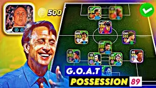 89 Playstyle Johan Cruyff Just Broke eFootball 2025! Unbeatable Possession Team Build 🔥⚽