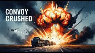 Ukraine FPV Drones CRUSH Russian Ammo Convoy in Massive Chain Reaction