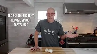 What do you do when you find a (green) garlic sprout in your clove/head of garlic?