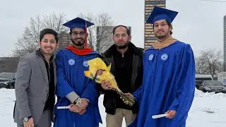 LAWRENCE TECH CONVOCATION: WAJAHATH ALI & SHARIQ IQBAL COMPLETE MASTER'S IN BUSINESS & IT