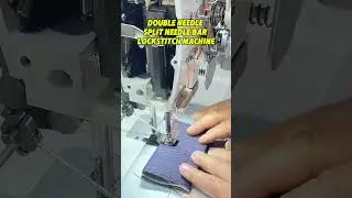 Double Needle Split Needle Bar Lockstitch Machine. #sewing agent#industrial sewing machines #unico