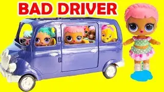 LOL Surprise Doll Buys Car Bad Driver
