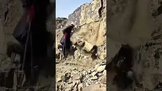 Extraction Of Stones From Valley 😱 #stoneextraction #valleylife #miningvideo