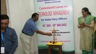DIAT's Customized course for Indian Navy officers 5th Aug 2022. Department of Technology Management