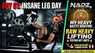 DAY 01 - Gym Session | Chest, Legs & Tricep | Nadz #gym