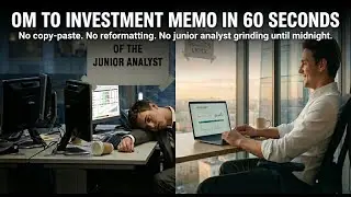 CRE Offering Memorandum to Investment Memo in 60 seconds with AcquiOS