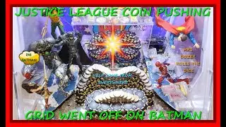 Justice League Coin Pusher Was Off Grid Or Rather Grid Went Off #coinpusher #arcade #arcadegame