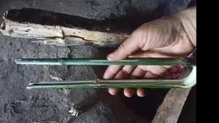 Primitive Technology to making Bamboo Tong #lifeinnepal #villagelife #yungla