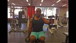 Seated Incline Bench Dumbbell Facing Forward One Hand Dumbbell Hammer Front Raise Front