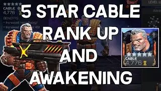 5 Star Cable Rank Up, Awakening And Gameplay - Marvel Contest Of Champions