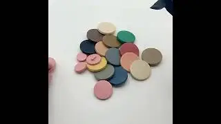 Multi-color Selection For Ferforated Plastic Buttons  Wooden Buttons