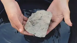 ASMR black mud Dirt water crumbling and paste playing ✨❤️
